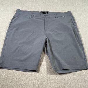 TravisMathew Men’s 40 Gray Wanderlust 9” Performance Golf Casual Shorts Dray